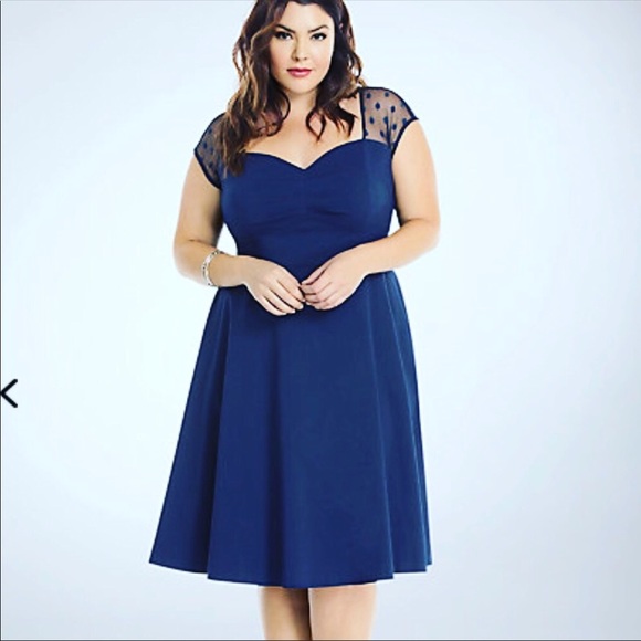 navy blue dress torrid